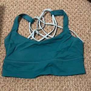 lululemon athletica Teal Sports Bra with Crisscross Straps